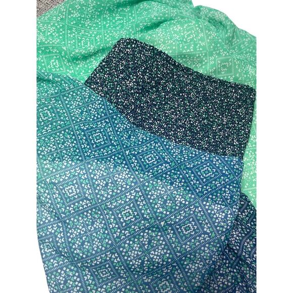 OLD NAVY OMBRE DRESS MAXY STRAPLESS SZ S BLUE GREEN WAVY RUCHED BEACHY AESTHETIC - Picture 10 of 15